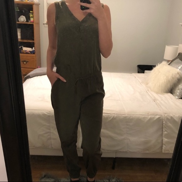 Express Other - Olive green jumpsuit